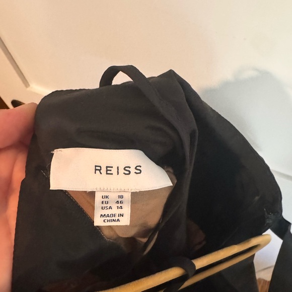 REISS Natalia Colorblock Cotton Maxi Dress size 14 - Picture 10 of 12